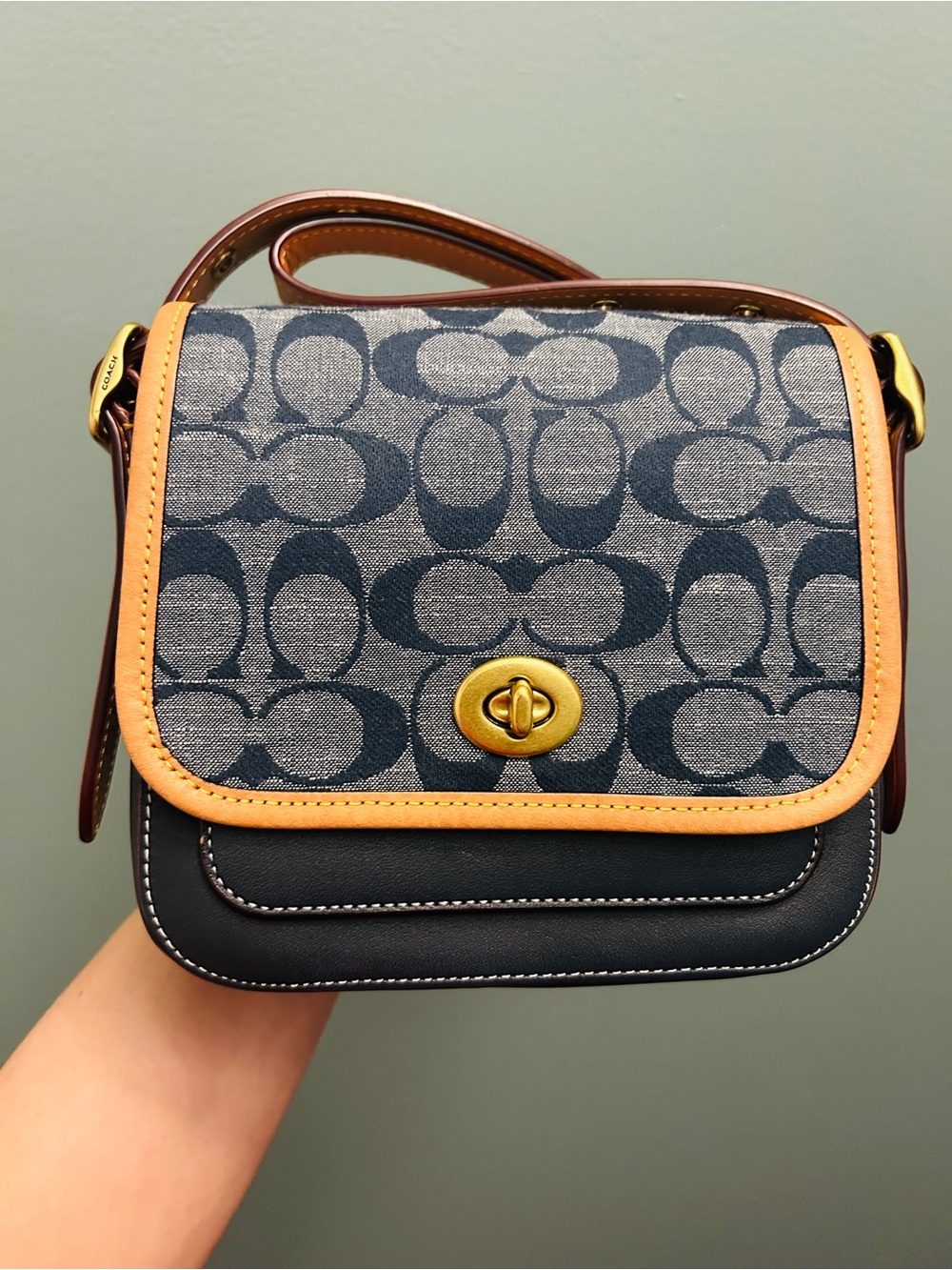 Coach Rambler Crossbody 16 in Signature Chambray